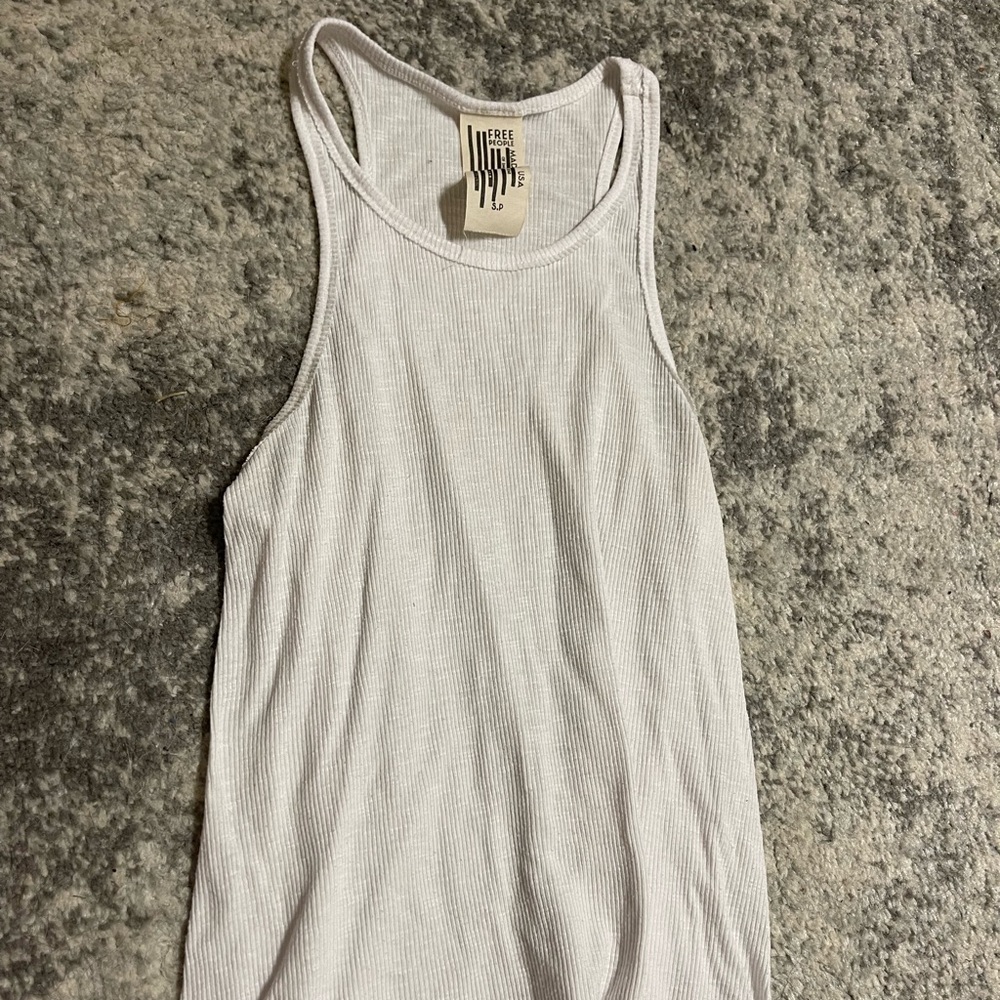 White free people tank top